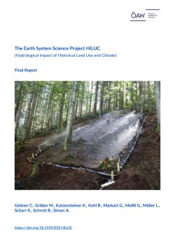 Hydrological Impact of Historical Land Use and Climate (HILUC)